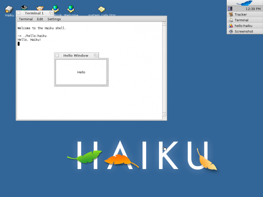 haiku screen